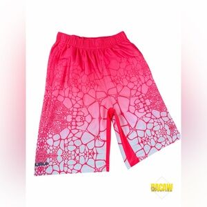 Nike Men's Dri-Fit LeBron Tamed Allover-Print Pink Basketball Shorts Size L